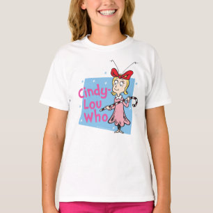 T-shirt Grinch Cindy-Lou Who - Canne de bonbon
