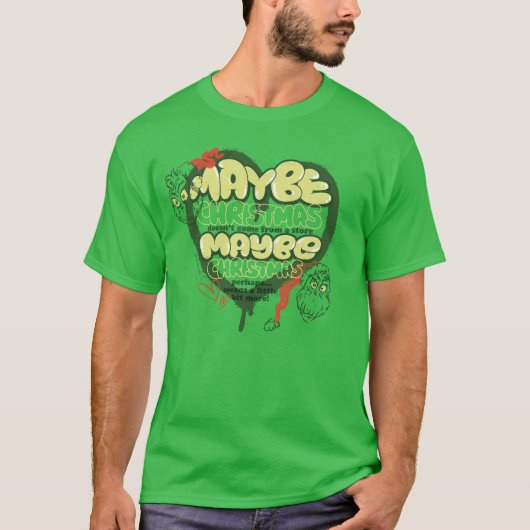 T-shirt Grinch | Citation de Noël (Devant)