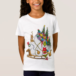T-Shirt Grinch Classique Grinch & Max avec traîneau