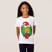 T-Shirt Grinch | Couronne de Noël (Devant entier)