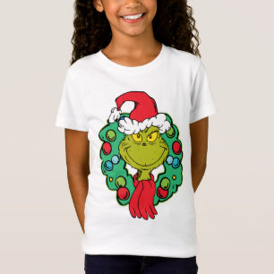 T-Shirt Grinch Couronne de Noël