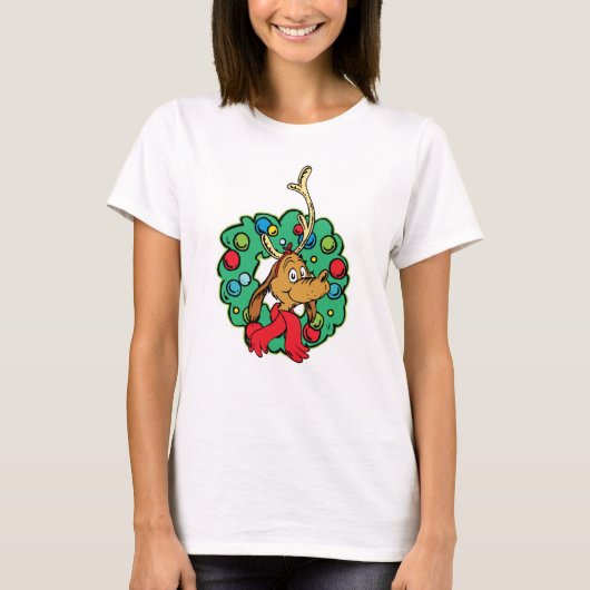 T-shirt Grinch | Couronne de Noël de Max (Devant)