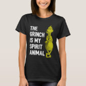 T-shirt Grinch est mon Esprit Animal (Devant)