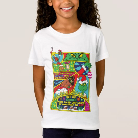 T-Shirt Grinch | Graphique de Bande Dessinée (Devant)