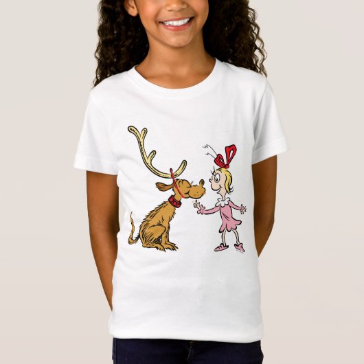 T-Shirt Grinch | Max & Cindy Lou Who devient Grinch | Max (Devant)