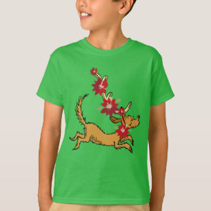 T-shirt Grinch Max Poinsettia de Noël