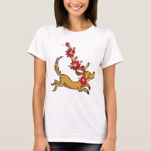 T-shirt Grinch Max Poinsettia de Noël