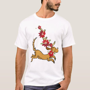 T-shirt Grinch Max Pointsettia de Noël