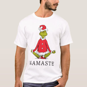 T-shirt Grinch Namaste Père Noël