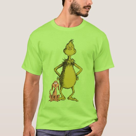 T-shirt Grinch | posture de Max et Grinch (Devant)
