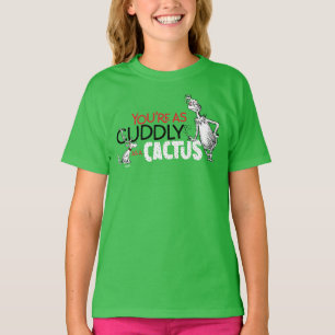 T-shirt Grinch Tu es aussi câlin qu'un cactus