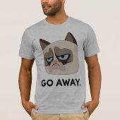 T-shirt grincheux de Grumpmoji de chat - aller-en (Devant)