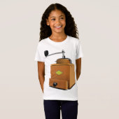 T-Shirt Grinder de café classique (Devant entier)