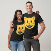 T-shirt Grinning Cat Emoticon happy smiling Face (Unisexe)