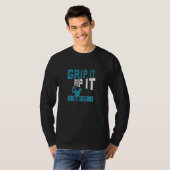 T-shirt Grip It Swing It Sip It Golf Bunker Hazard Round F (Devant entier)