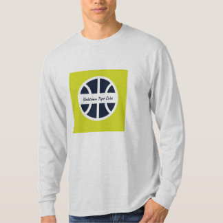 T-Shirt gris à manches longues avec design sportif