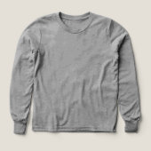t-shirt gris à manches longues avec motif (Motif recto)
