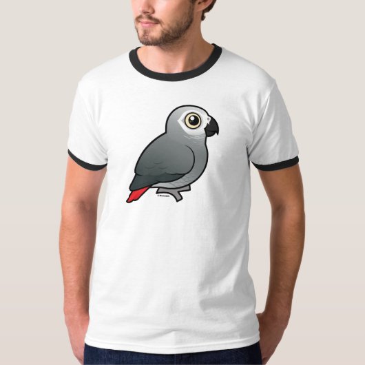 T-shirt Gris africain du Congo (Devant)