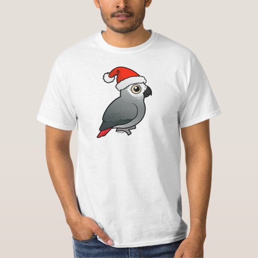 T-shirt Gris africain Père Noël (Devant)