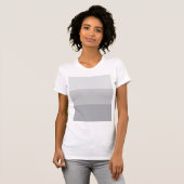 T-shirt Gris argenté rayé (Devant entier)