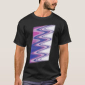 T-shirt gris bleu Fuchsia (Devant)