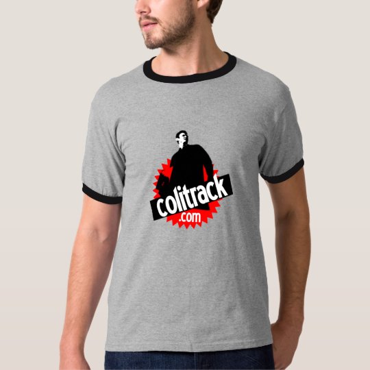 T shirt gris col noir t-shirt