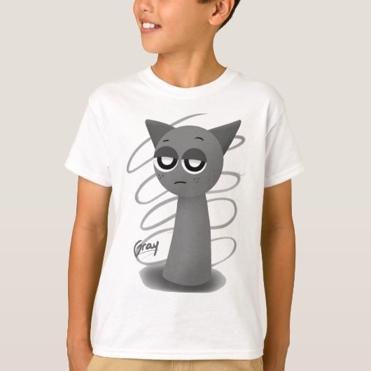 T-shirt Gris dans Sprunki 3D (Devant)