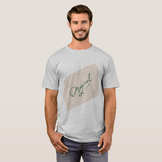 T-shirt gris de base pour hommes Original 1