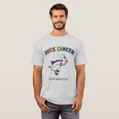 T-shirt Gris de Cancer de canard (Devant entier)