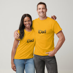 T-shirt gris de conception d'iDad