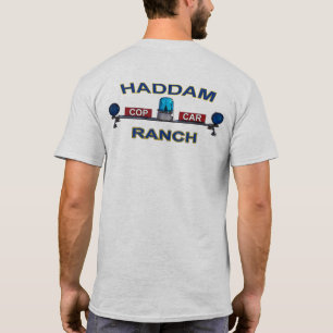 T-shirt gris de HCCR avec le logo bleu