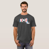 T-shirt Gris de MAXEACHUSETTS (Devant entier)