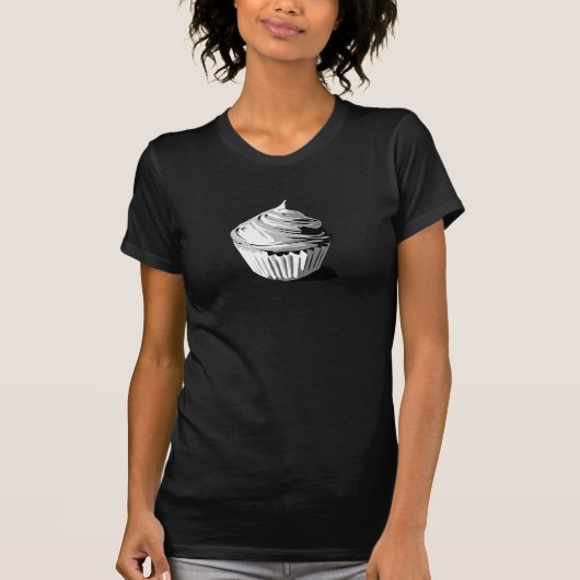 T-shirt gris de petit gâteau (Devant)