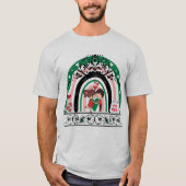 T-shirt gris design cadeau de Saint Valentin pour  (Devant)