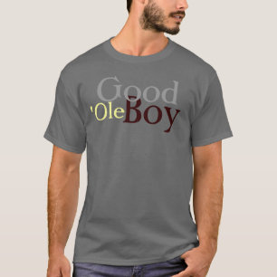 T-shirt gris du garçon des hommes bon vieux
