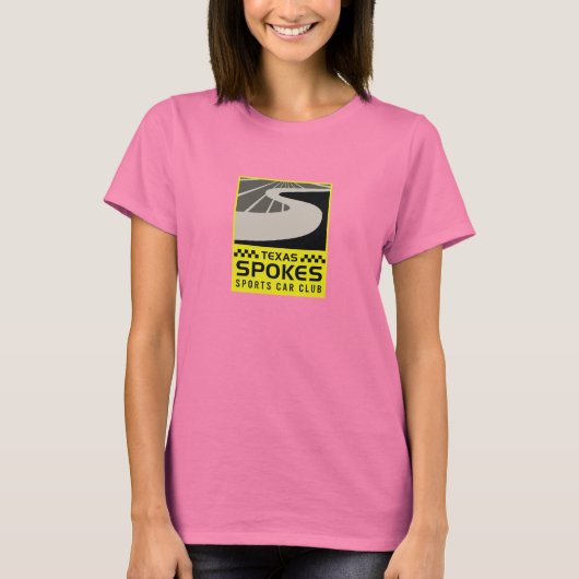 T-shirt gris du logo de Spokes : Femmes (Devant)