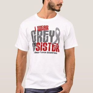 T-shirt Gris d'usage de la tumeur cérébrale I pour ma