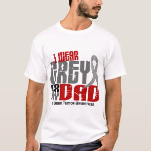 T-shirt Gris d'usage de la tumeur cérébrale I pour mon