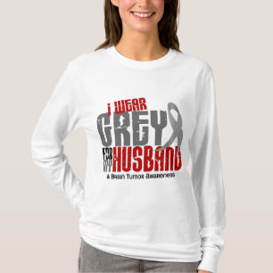 T-shirt Gris d'usage de la tumeur cérébrale I pour mon