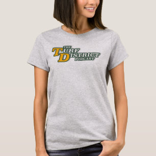 T-shirt gris féminin avec logo