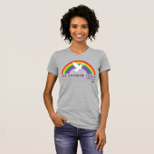 T-shirt gris femme Rainbow Truth Dove (Devant entier)