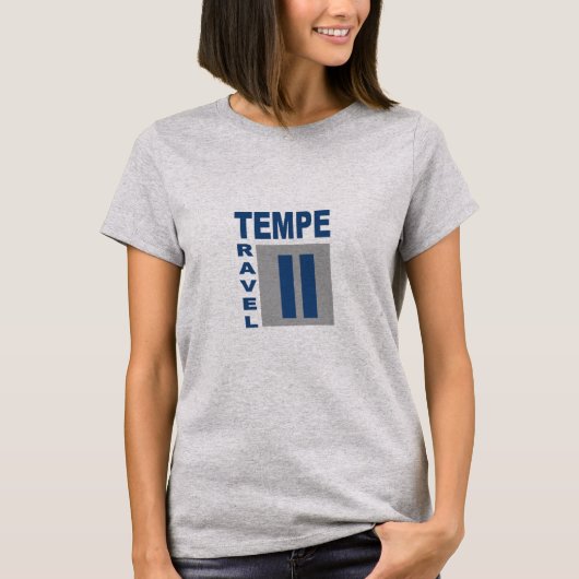 T-shirt gris femme  TEMPE  TRAVEL  ARIZONA (Devant)