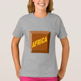 T-shirt gris fille AFRICA