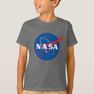 T-shirt gris foncé Iconique pour enfants de la NAS
