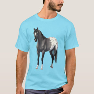 T-shirt Gris Grulla Appaloosa Quartier Horse Stallion