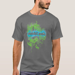 T-shirt Gris grunge de NooBToob
