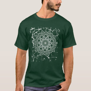 T-shirt gris Grunge Mandalas