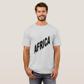 T-shirt gris homme AFRIQUE (Devant entier)