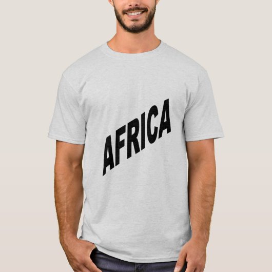 T-shirt gris homme AFRIQUE (Devant)