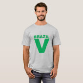 T-shirt gris homme BRAZIL  VICTORY (Devant entier)